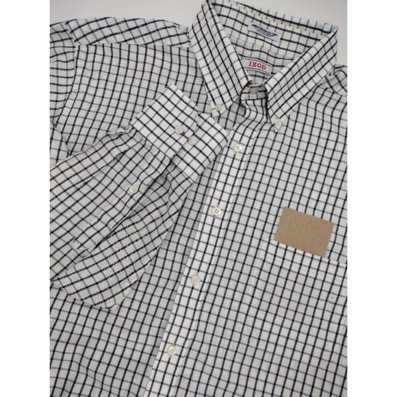 IZOD Men's Classic‎ Wrinkle Free Quick Dry Twill Turkish Sea Button-Down Shirt - Picture 1 of 5